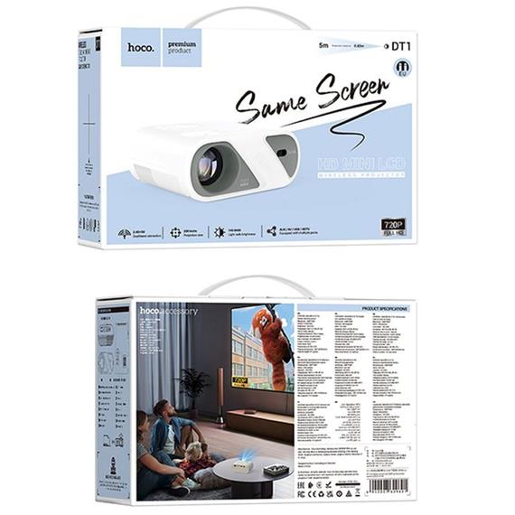 Hoco DT1 Proyector Wifi 720p 140 Ansi Lumen HDMI