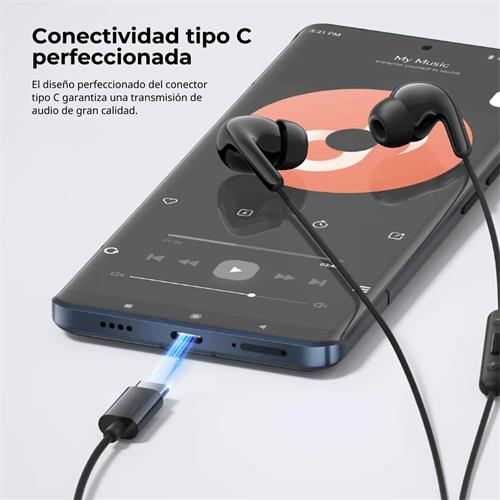 Xiaomi Auriculares con conexión USB-C Negro (BHR8930GL)