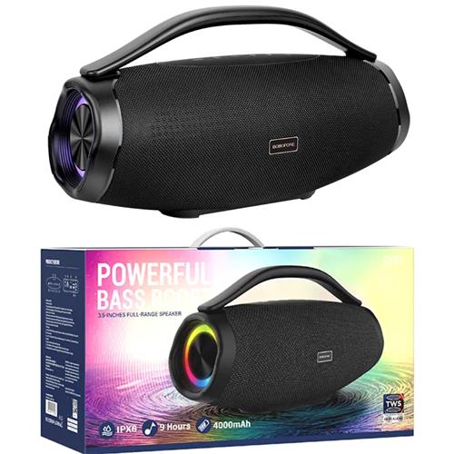 Borofone DR16 Boombox Altavoz Bluetooth Portátil con luces LED