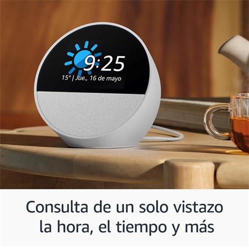 Amazon Echo Spot Altavoz Bluetooth Inteligente 2024 Blanco