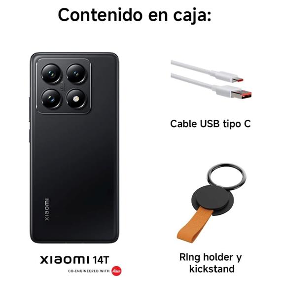 Xiaomi 14T 6.67" 12GB 512GB 5G Cámara Leica Titan Gray