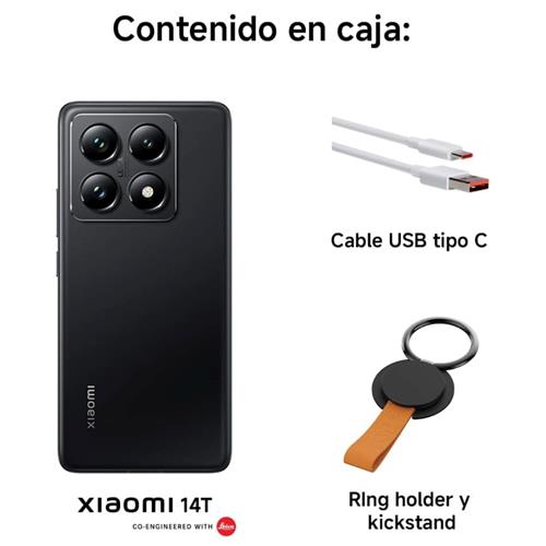 Xiaomi 14T 6.67" 12GB 512GB 5G Cámara Leica Titan Gray