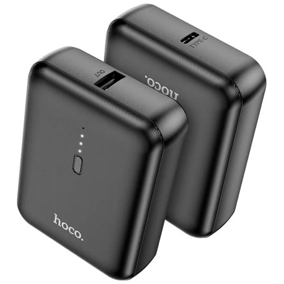 Powerbank 5.000 mAh salida USB-A, entrada USB-C Hoco J96 Negro