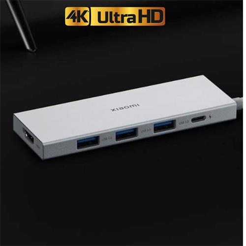 Xiaomi 5-in-1 Type-C Hub USB-C+ USB 3.0x3 + HDMI Plata (8804GL)