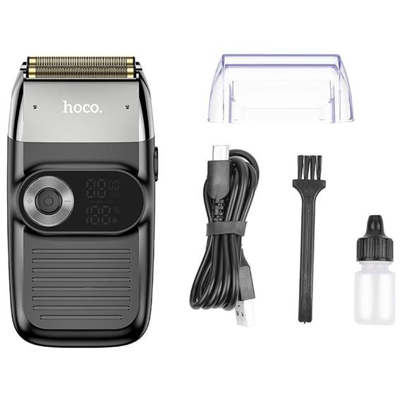 Hoco HP30 Afeitadora Compacta Recargable con Doble Hoja y Cortapatillas