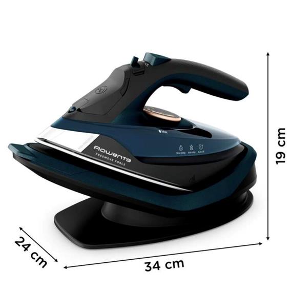 Rowenta DE6725D1 Freemove Plancha Vapor sin Cable 2600 W Cobre