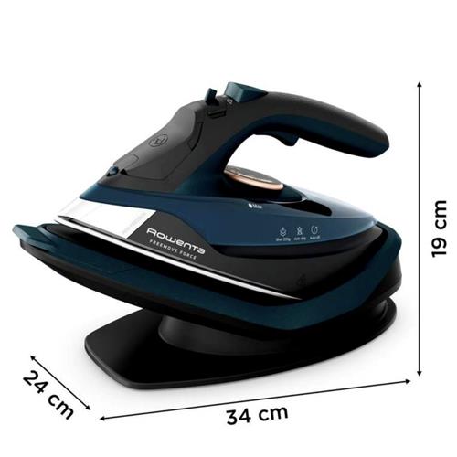 Rowenta DE6725D1 Freemove Plancha Vapor sin Cable 2600 W Cobre