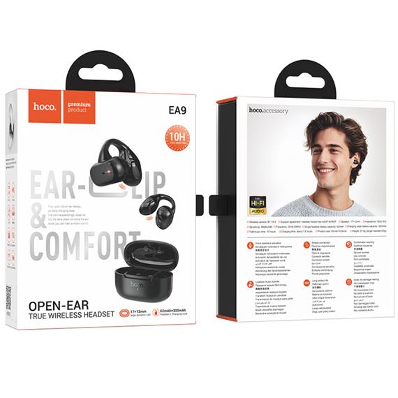 Hoco EA9 Auriculares Inalámbricos EAR-CLIP Negro