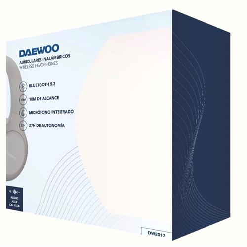 Daewoo DW2017 Auricular Bluetooth con MicroSD y Batería 27h Negro