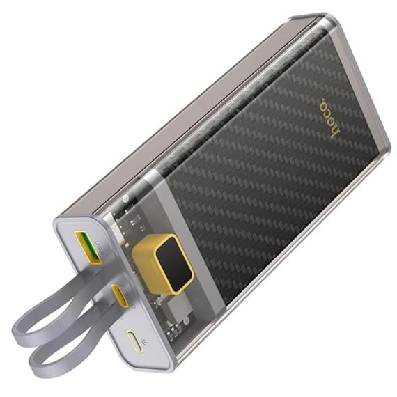 Hoco J104A Powerbank 20.000 mAH 22.5W con Cables USB-C y Lightning