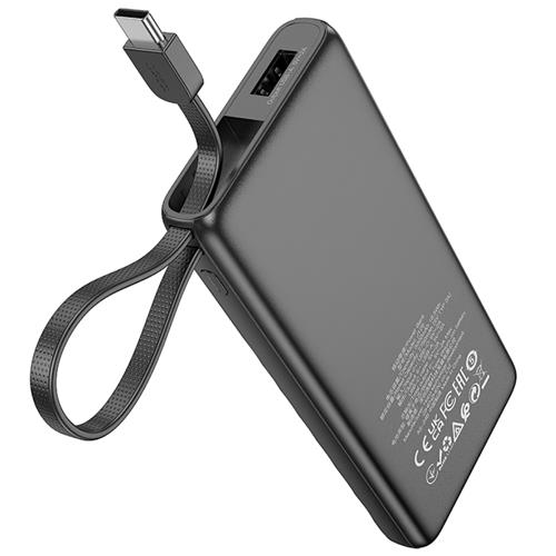 Hoco J129 Powerbank 5.000 mAh con Cable USB-C incluido Negro