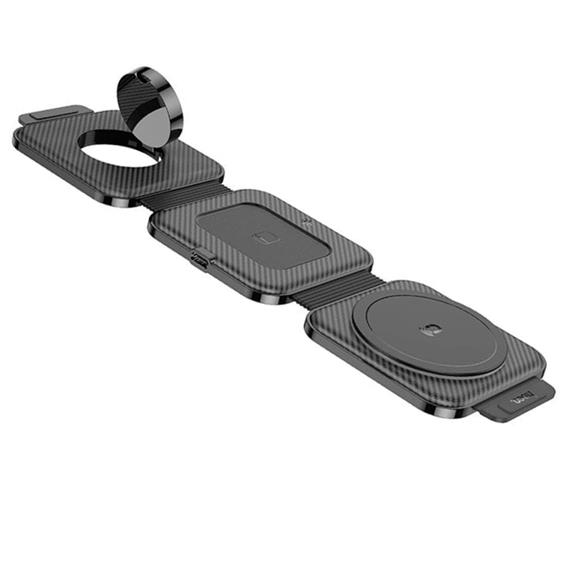 Hoco CQ4 Cargador Inalámbrico 15W Plegable 3-1 para Apple