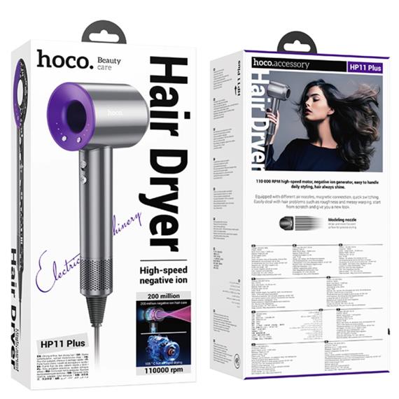 Hoco HP11 Secador Iónico de Alta Velocidad Púrpura