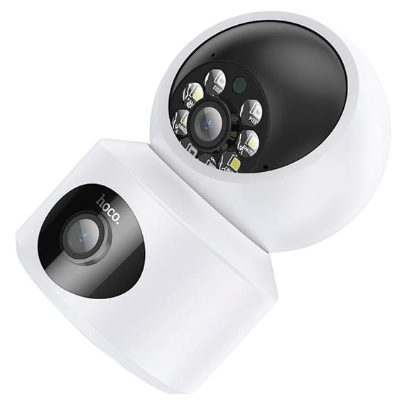 Hoco DI53 Cámara de Seguridad HD Wifi 360º con Doble Lente