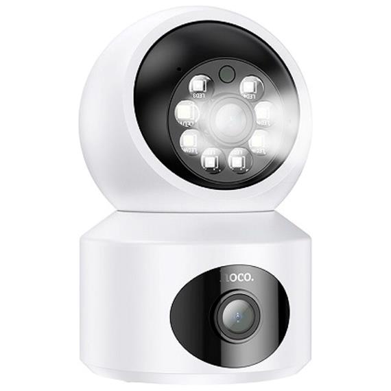 Hoco DI53 Cámara de Seguridad HD Wifi 360º con Doble Lente