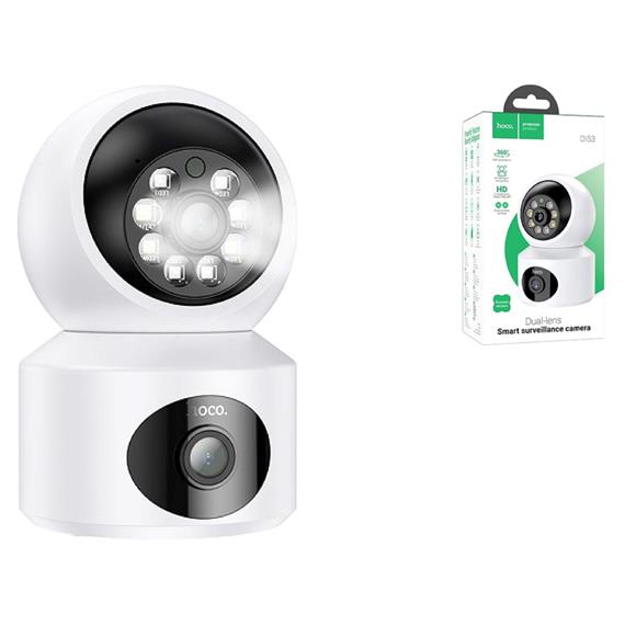 Hoco DI53 Cámara de Seguridad HD Wifi 360º con Doble Lente