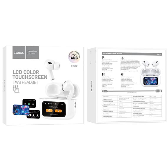 Hoco EW72 Auricular Inalámbrico con Cancelación Ruido y Pantalla Táctil