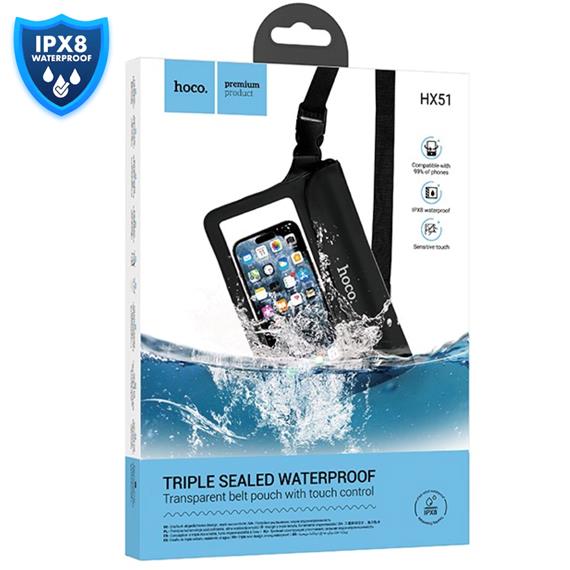 Hoco HX51 Funda Resistente al Agua IPX8 para móviles Horizontal