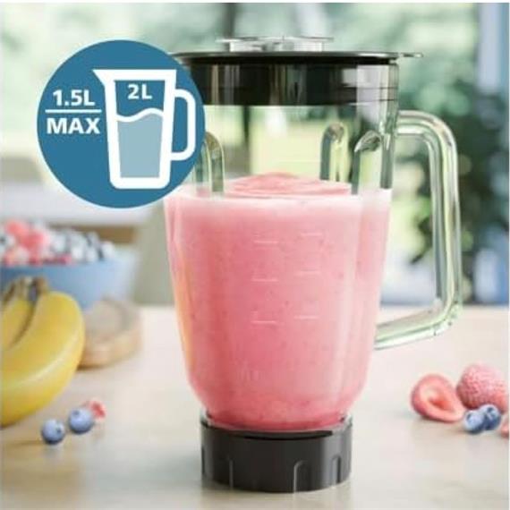 Philips HR3040 Batidora de Vaso 2 Litros 1.200W Negro