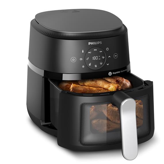 Philips NA221/00 Freidora de Aire Sin Aceite 4.2 Litros 1.500W Plata