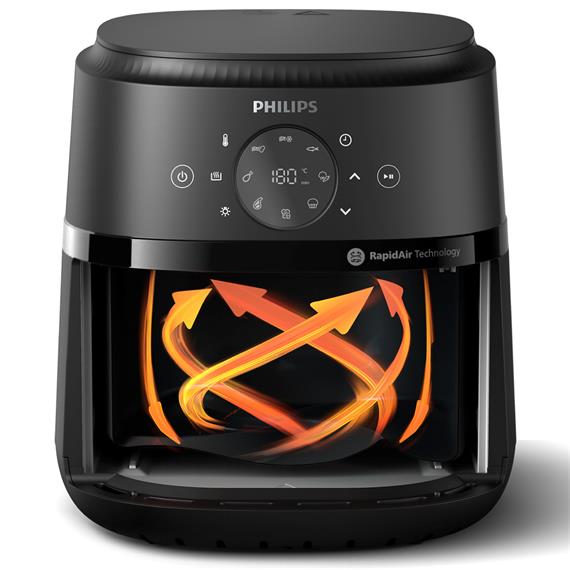 Philips NA221/00 Freidora de Aire Sin Aceite 4.2 Litros 1.500W Plata