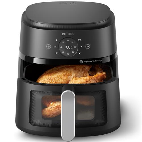Philips NA231/00 Freidora de Aire Sin Aceite 6.2 Litros 1.700W Negro