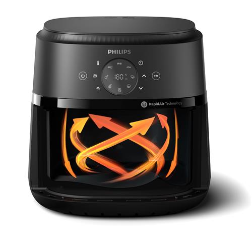 Philips NA231/00 Freidora de Aire Sin Aceite 6.2 Litros 1.700W Negro