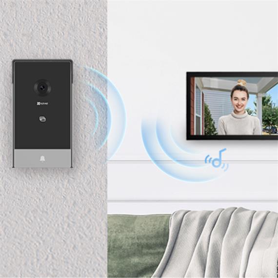 EZVIZ EP7 Videoportero Solar sin Cables 2K Audio Bidireccional, WiFi 2.4/5 GHz