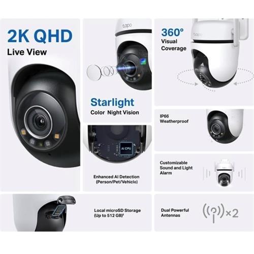 Tp-Link Tapo C520WS Cámara Wifi Exterior 2K 360º