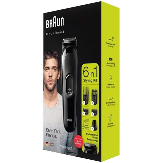 BRAUN MGK3225 RECORTADORA KIT 6 ACCESORIOS
