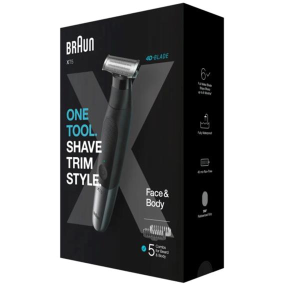 Braun XT5100 Afeitadora Perfila y Recorta 5 Accesorios+ Bolsa viaje