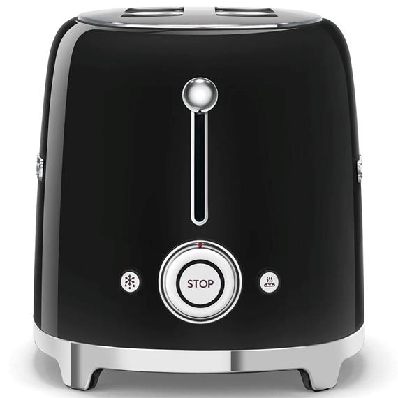 Smeg TSF01BLEU Tostadora Retro 2 Ranuras Negro