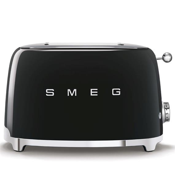 Smeg TSF01BLEU Tostadora Retro 2 Ranuras Negro