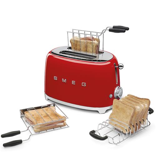 Smeg TSF01RDEU Tostadora Retro 2 Ranuras Roja