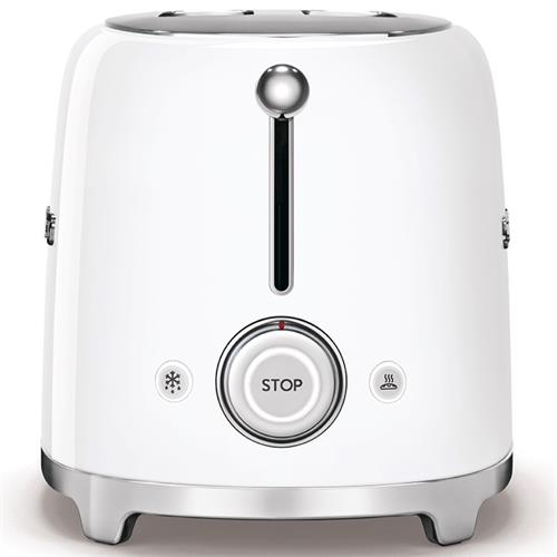 Smeg TSF01WHEU Tostadora Retro 2 Ranuras Blanco