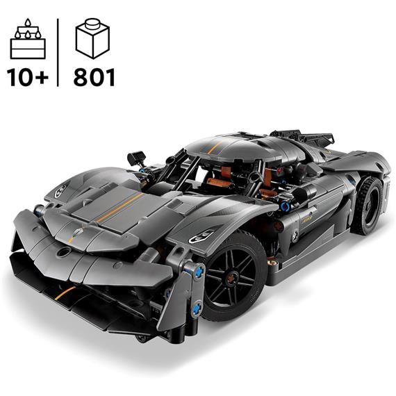LEGO 42173 Koenigsegg Jesko Absolut Gray Hypercar