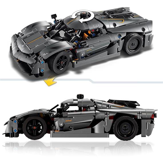 LEGO 42173 Koenigsegg Jesko Absolut Gray Hypercar