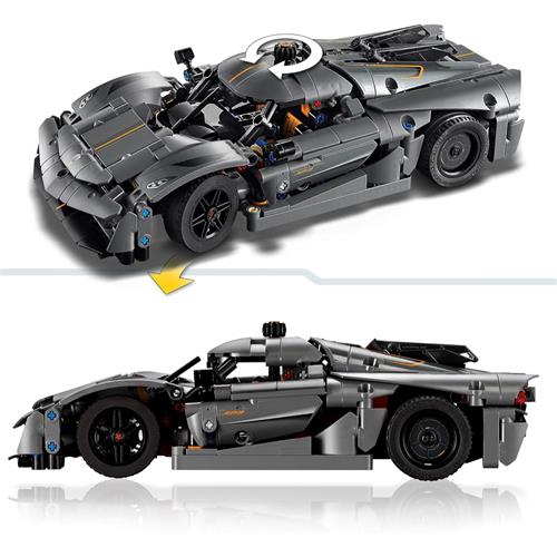 LEGO 42173 Koenigsegg Jesko Absolut Gray Hypercar