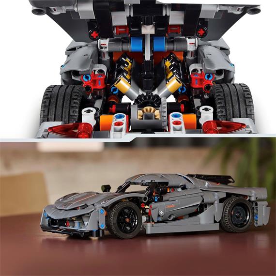 LEGO 42173 Koenigsegg Jesko Absolut Gray Hypercar