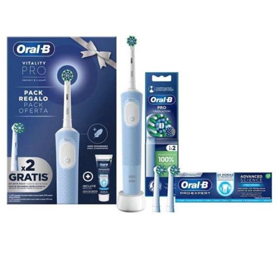 Braun Oral-B Cepillo Vitality Pro + 2 Recambios+ Pasta Dientes (D103.413.3)