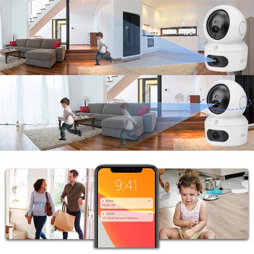 Ezviz H7C 2k Cámara de Seguridad Interior Wifi con Doble Lente 2k+