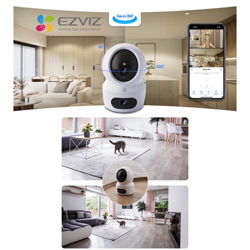 Ezviz H7C 2k Cámara de Seguridad Interior Wifi con Doble Lente 2k+