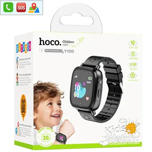 Hoco Y100 2G Children SmartWatch para Niños con llamadas Bluetooth Negro