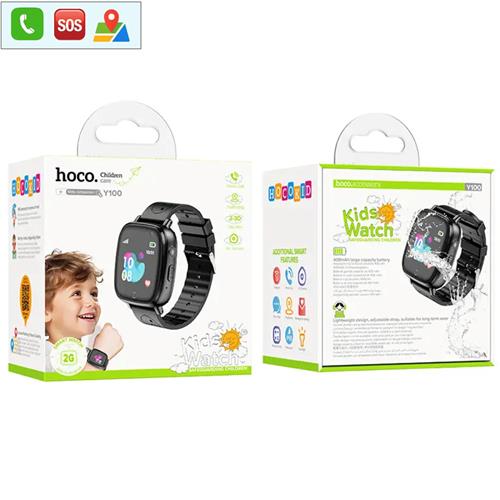 Hoco Y100 2G Children SmartWatch para Niños con llamadas Bluetooth Negro