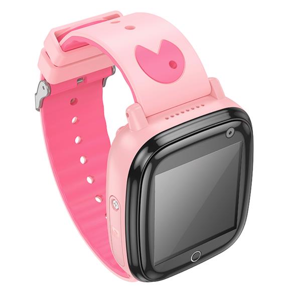 Hoco Y100 2G Children SmartWatch para Niños con llamadas Bluetooth Rosa