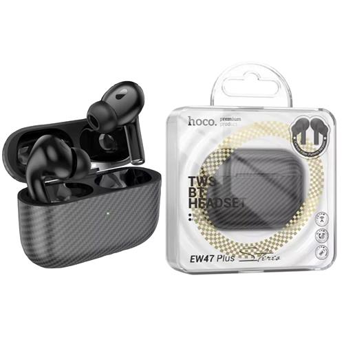 Hoco EW47 Plus True Auricular Inalámbrico Diseño Carbono Negro