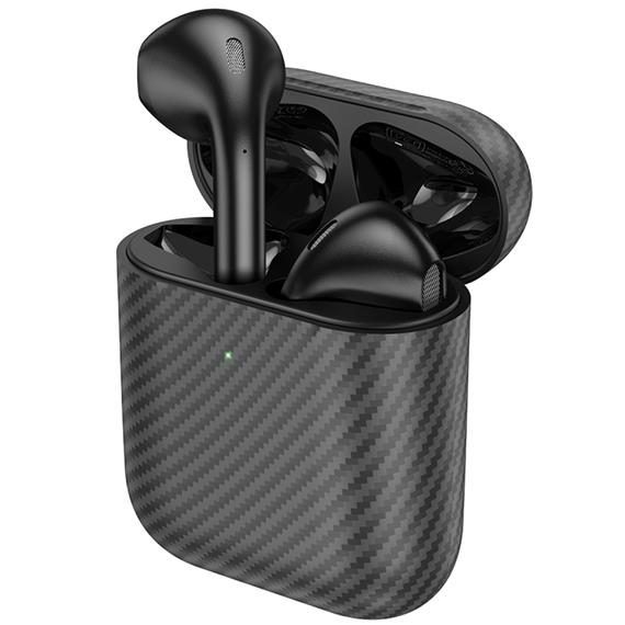 Hoco EW41 Plus True Auricular Inalámbrico Diseño Carbono Negro