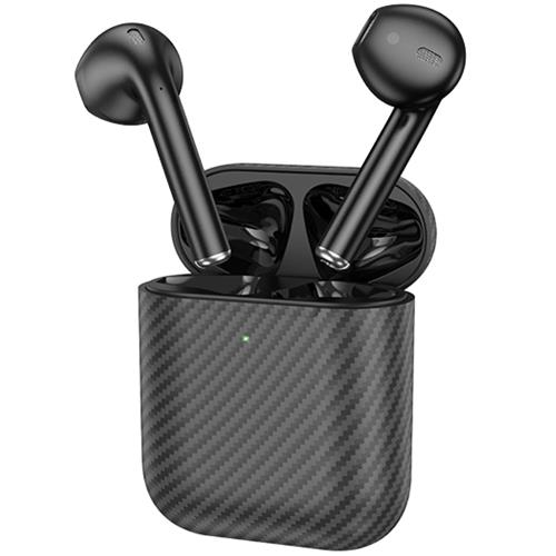 Hoco EW41 Plus True Auricular Inalámbrico Diseño Carbono Negro