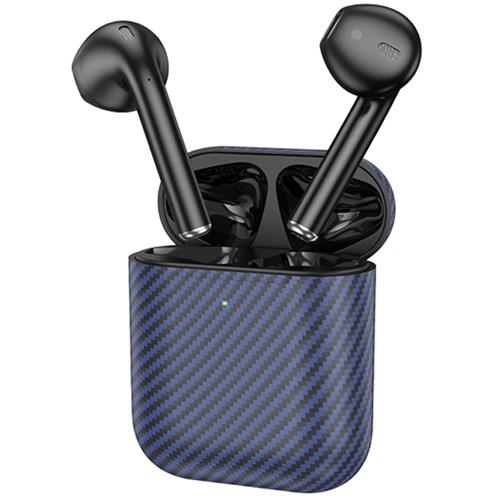 Hoco EW41 Plus True Auricular Inalámbrico Diseño Carbono Azul
