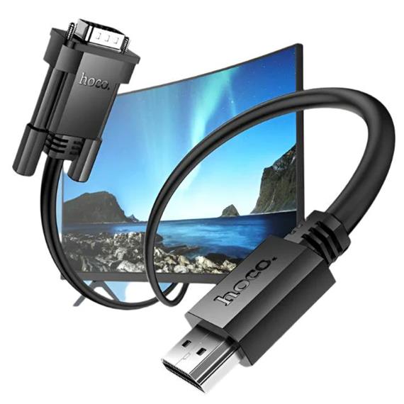 Hoco US12 Cable HDMI a VGA 1080p 60Hz. 2 Metros